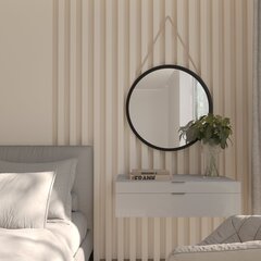 Зеркало круглое на веревочке Grace, 60 см, черного цвета цена и информация | Зеркала | hansapost.ee