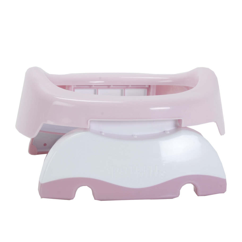 Kokkupandav reisipissipott Potette Plus 2in1 White/Pink hind ja info | Laste pissipotid | hansapost.ee