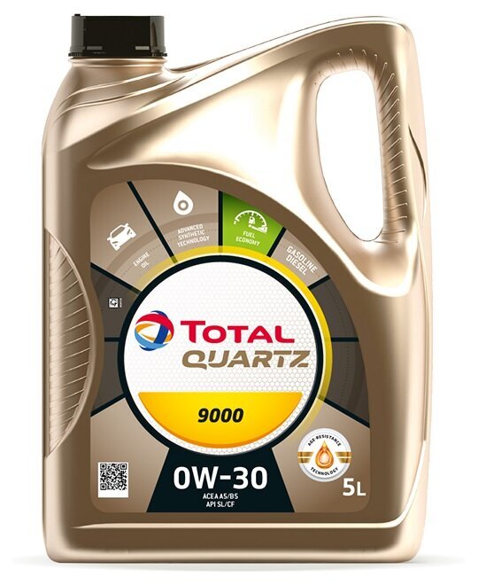 Total Quartz 9000 0w30 õli - 5L / A5/B5 Volvo цена и информация | Mootoriõlid | hansapost.ee