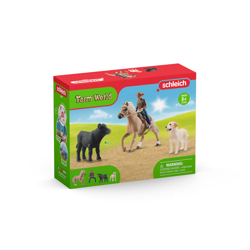 Vesterni ratsur Schleich Farm World hind ja info | Mänguasjad poistele | hansapost.ee