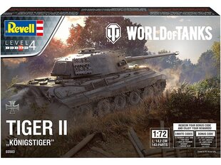 Revell - Tiger II Ausf. B "Königstiger" "World of Tanks", 1/72, 03503 цена и информация | Конструкторы и кубики | hansapost.ee