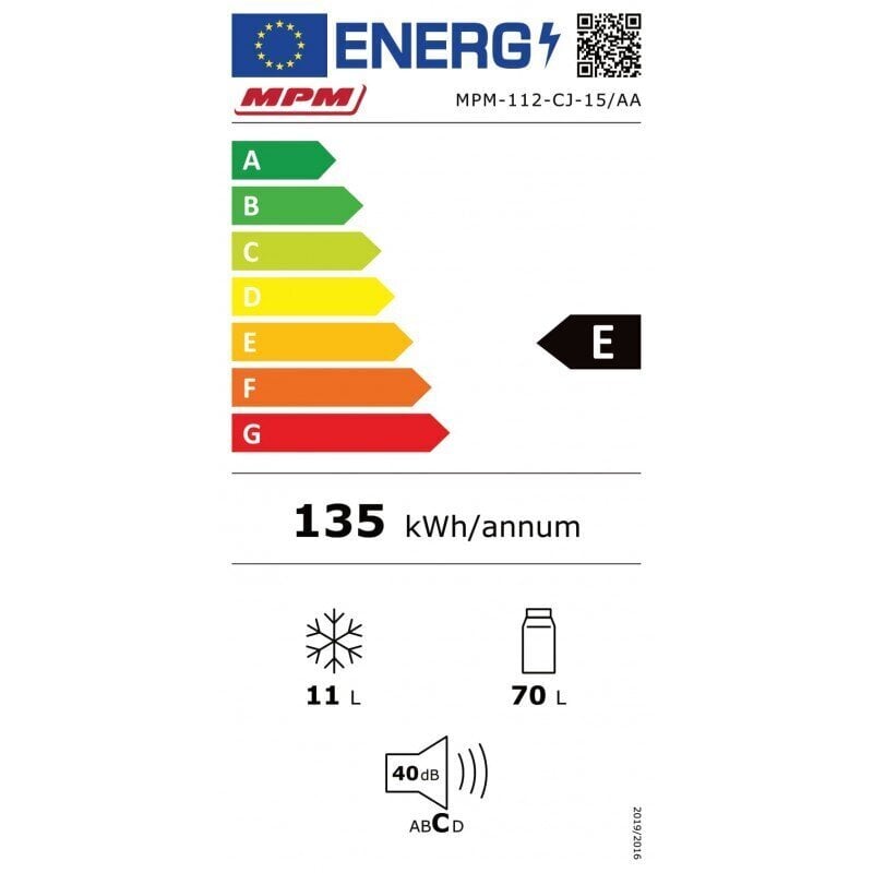 Mpm MPM-112-CJ-15/AA price and information | Külmkapid-külmikud | hansapost.ee