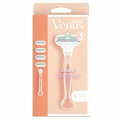 Venus Smooth Sensitiv e + 4 peaga pardel цена и информация | Средства для бритья и косметика | hansapost.ee