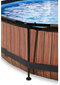 Bassein koos katusega Exit Wood, ø300x76 cm, koos filtriga hind ja info | Basseinid | hansapost.ee
