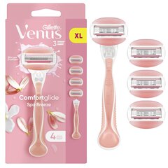 Набор для бритья Gillette Venus Breeze Women's Shaver + 4 головки цена и информация | Косметика и средства для бритья | hansapost.ee