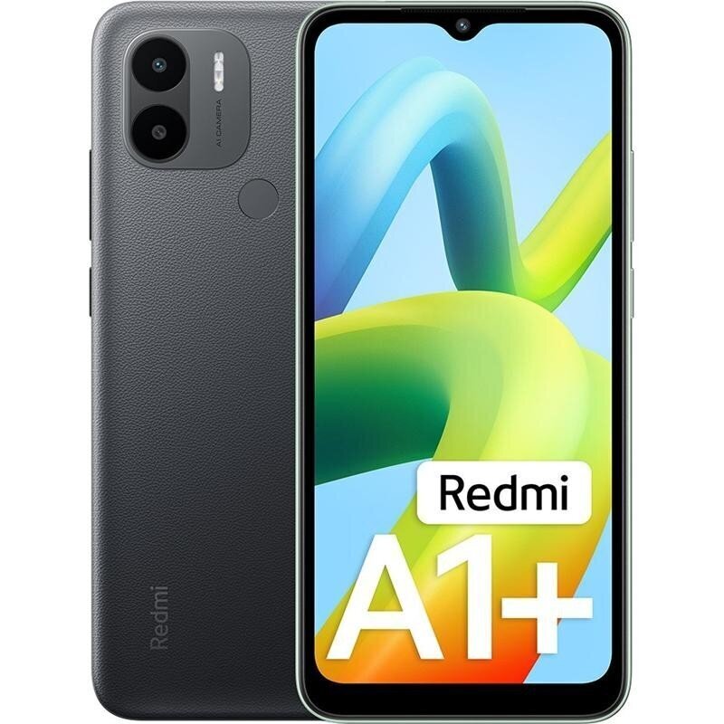 Xiaomi Redmi A1+, 32GB, Dual SIM Black цена и информация | Telefonid | hansapost.ee