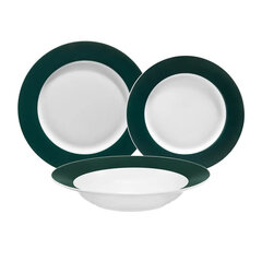 Набор тарелок Ambition Aura Green, 18 шт. цена и информация | Посуда, тарелки, обеденные сервизы | hansapost.ee