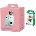 Fujifilm Instax Mini 12, Mint Green + Instax Mini (10 tk.)