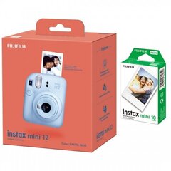 Fujifilm Instax Mini 12, Pastel Blue + Instax Mini (10 tk.) hind ja info | Kiirpildikaamerad | hansapost.ee