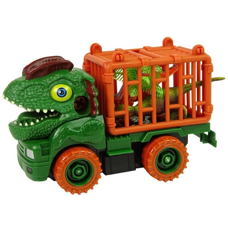 Dinosaur Truck Transporter for Disassembly Green Accessories hind ja info | Mänguasjad poistele | hansapost.ee