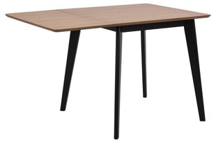 Söögilaud ROXBY, 80/120x80xH76cm, tamm/must price and information | Kitchen tables, dining tables | hansapost.ee