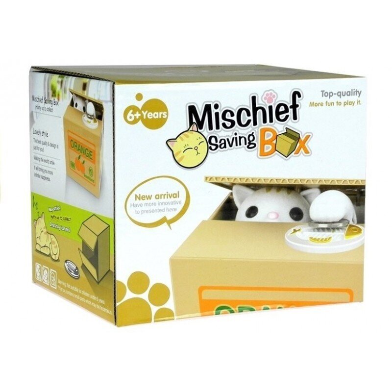 Mischief Saving Box Cute Kitty Money Box Piggybank hind ja info | Põnevad rahakassad | hansapost.ee