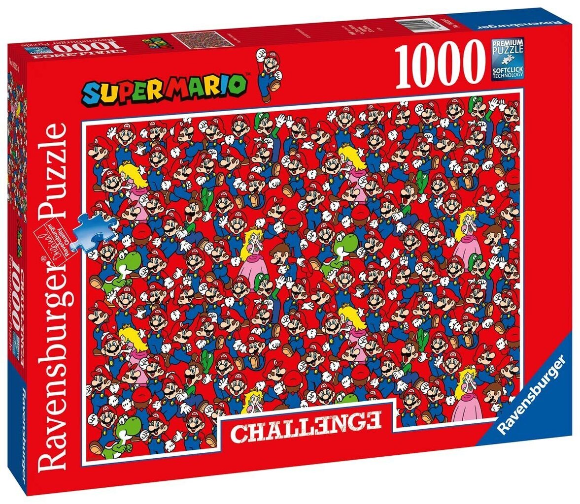 Pusle Ravensburger Super Mario, 1000 tk hind ja info | Pusled lastele ja täiskasvanutele | hansapost.ee