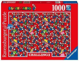 Pusle Ravensburger Super Mario, 1000 tk hind ja info | Pusled lastele ja täiskasvanutele | hansapost.ee