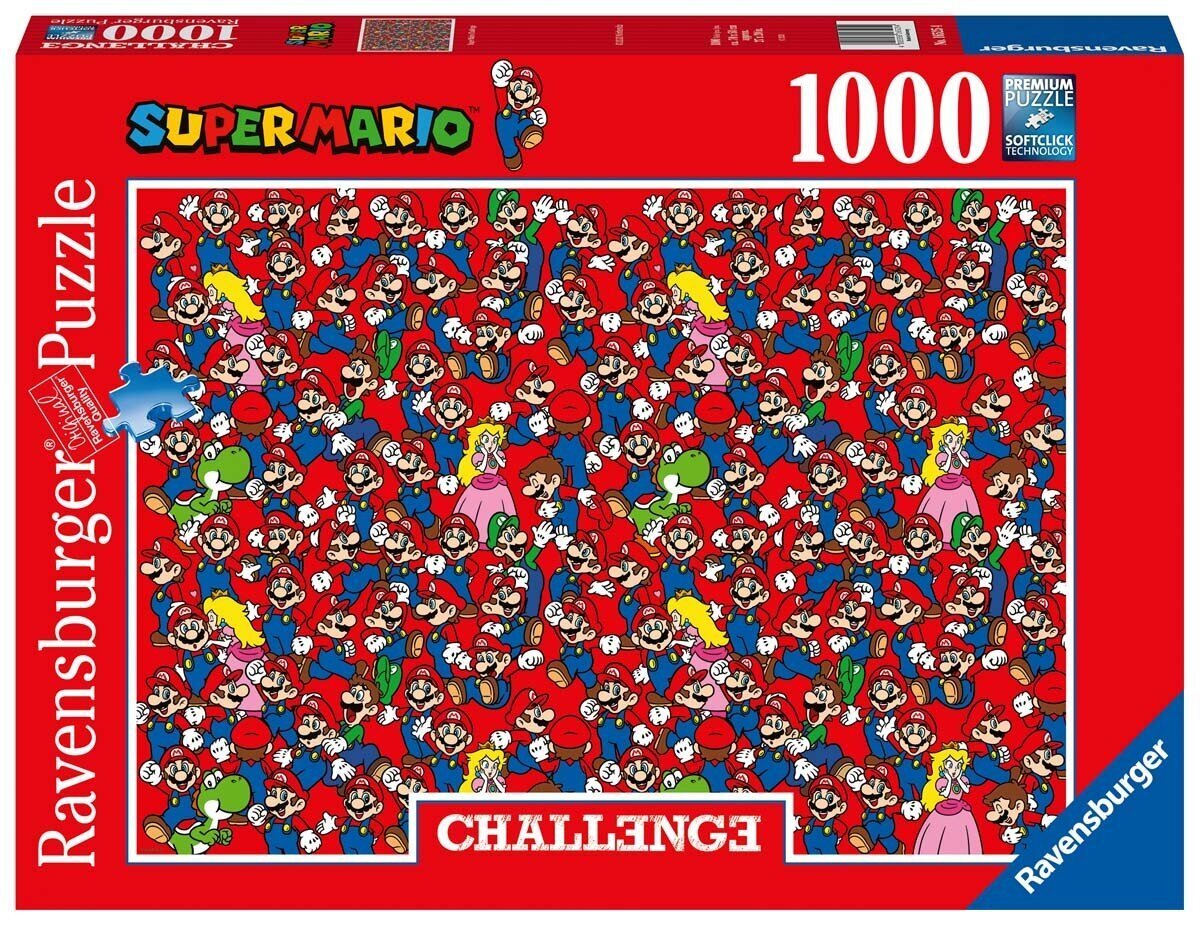 Pusle Ravensburger Super Mario, 1000 tk hind ja info | Pusled lastele ja täiskasvanutele | hansapost.ee