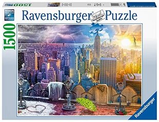 Pusle Ravensburger Päev ja öö NYC panoraam, 1500 tk hind ja info | Pusled lastele ja täiskasvanutele | hansapost.ee