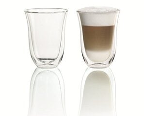 DeLonghi Latte Macch Szklanka Thermoglas 220ml, 2 sztuki (5513214611) Darmowy odbiór w 16 miastach! hind ja info | Klaasid, kruusid ja kannud | hansapost.ee