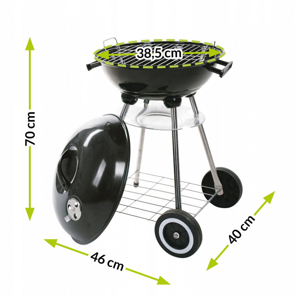 Grill Mirpol MIR230, 38,5 cm цена и информация | Grillid | hansapost.ee