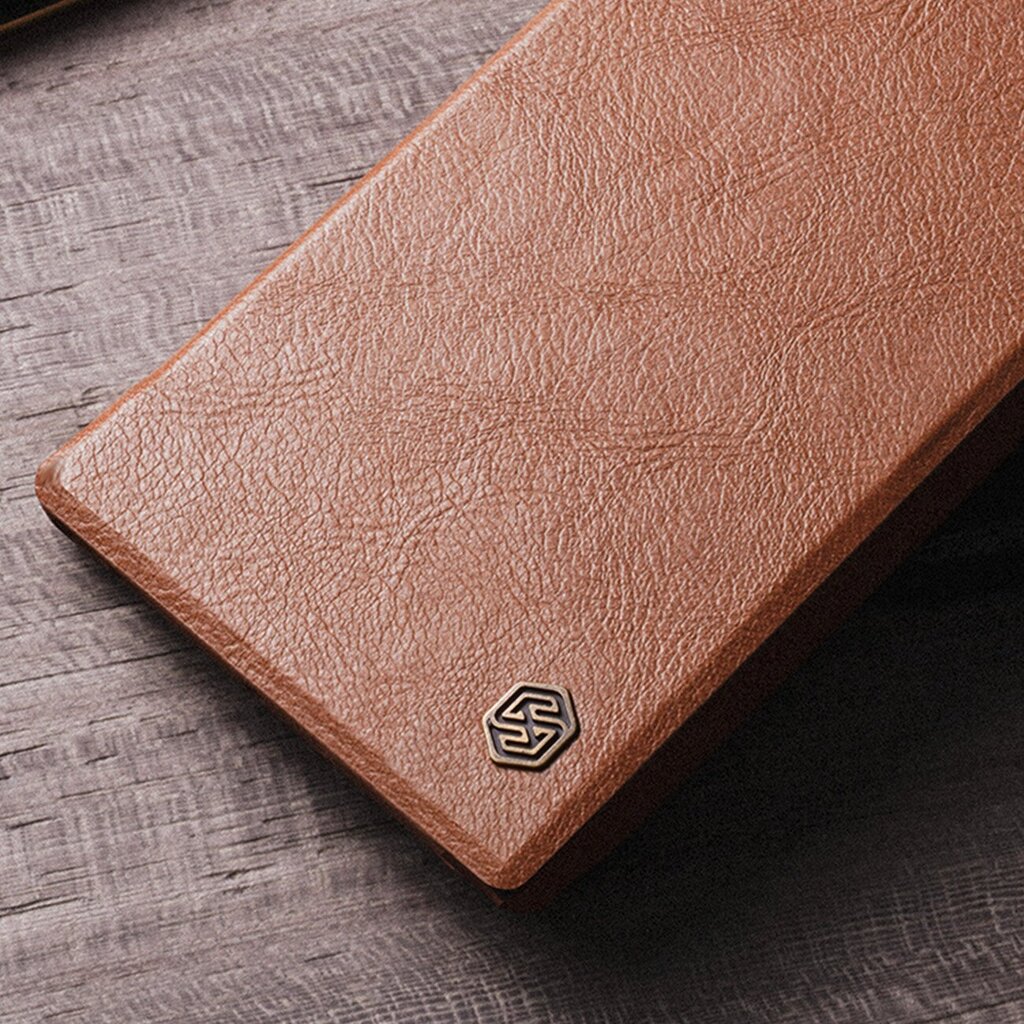 Nillkin Qin Leather Pro Case, pruun цена и информация | Telefonide kaitsekaaned ja -ümbrised | hansapost.ee