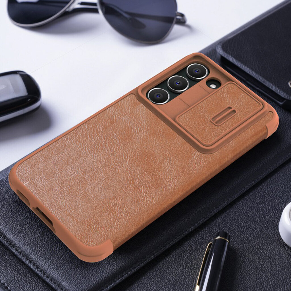 Nillkin Qin Leather Pro Case, pruun hind ja info | Telefonide kaitsekaaned ja -ümbrised | hansapost.ee