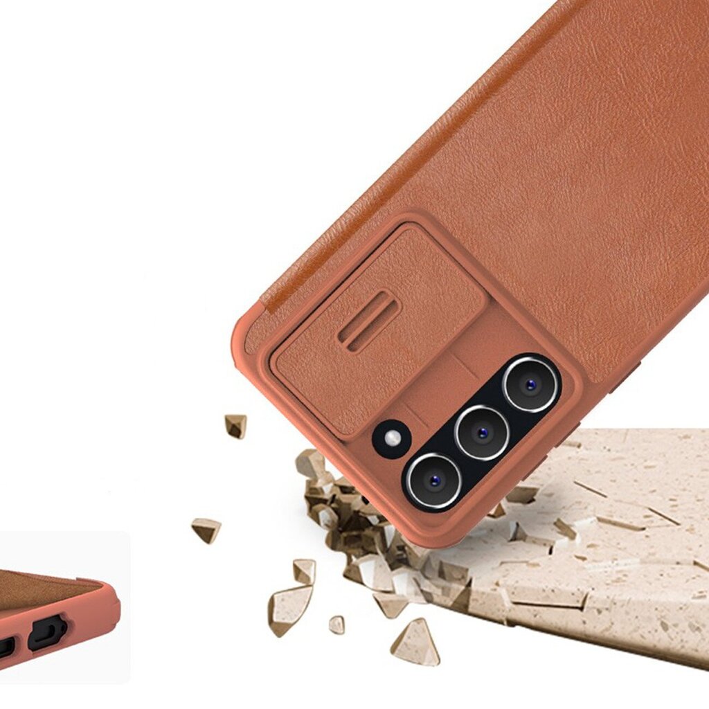 Nillkin Qin Leather Pro Case, pruun hind ja info | Telefonide kaitsekaaned ja -ümbrised | hansapost.ee