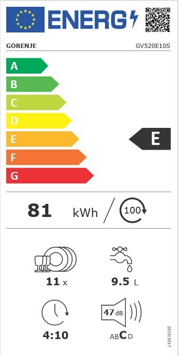 Gorenje GV520E10S hind ja info | Nõudepesumasinad | hansapost.ee