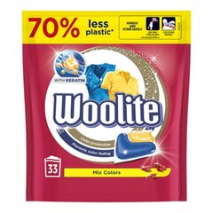 Капсулы для стирки с кератином Woolite Color Protection Mix Colors, 33шт. цена и информация | Моющие средства | hansapost.ee
