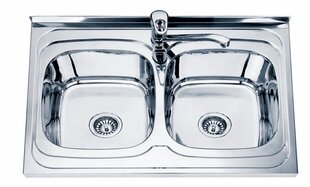 Roostevabast terasest valamu S8060P koos sifooniga price and information | Kitchen sinks | hansapost.ee