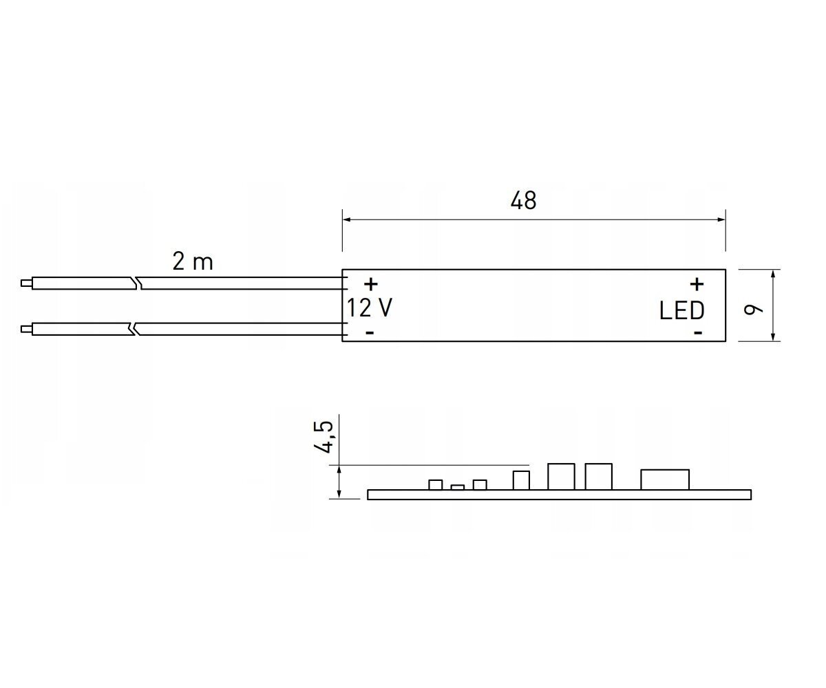 GTV lüliti 2m (2x0,20) kaabliga AE-WLPR-60P2 hind ja info | Pistikupesad ja lülitid | hansapost.ee