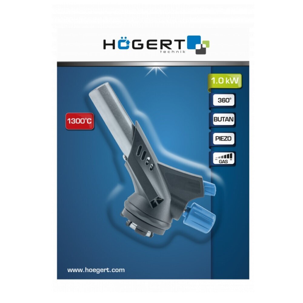 Hogert gaasipõleti pieso 1,3 kw - HT2C505 hind ja info | Käsitööriistad | hansapost.ee