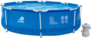 Каркасный бассейн Enero с фильтром для воды, 360 х 76 см цена и информация | Бассейны | hansapost.ee