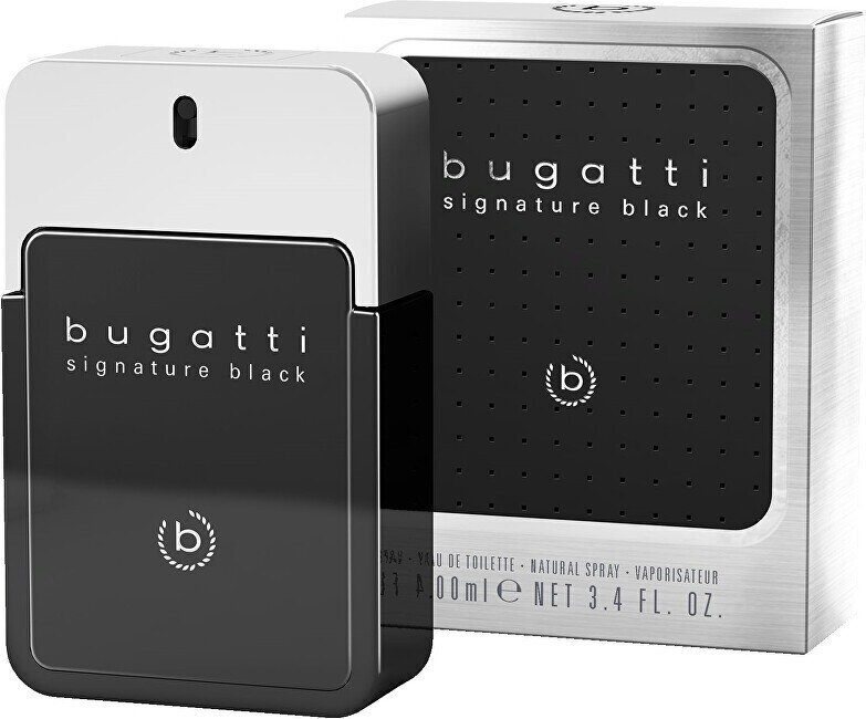 Tualettvesi Bugatti Signature Black, 100 ml цена и информация | Parfüümid meestele | hansapost.ee