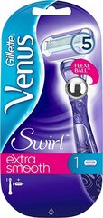 Бритва для женщин Gillette Venus Swirl Extra Smooth, 1 шт. цена и информация | Средства для бритья | hansapost.ee