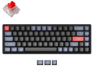 Keychron 62 Pro 65% беспроводной mеханическая клавиатура (ANSI, RGB, Hot-swap, US, Pro Red Switch) цена и информация | Клавиатуры | hansapost.ee