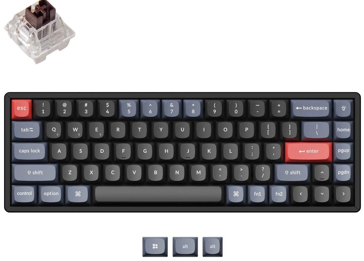 Keychron K6 Pro 65% juhtmevaba mehaaniline klaviatuur (ANSI, RGB, Hot-swap, US, Pro Brown Switch) hind ja info | Klaviatuurid | hansapost.ee