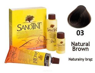 Juuksevärv Sanotint Classic, Natural Brown, Nr. 03, 125 ml hind ja info | Juuksevärvid | hansapost.ee