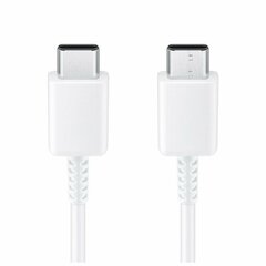 USB-kaabel originaal Samsung EP-DA705BWE 25W 3A Type-C-Type-C 1.0m ilma pakendita valge hind ja info | Mobiiltelefonide kaablid | hansapost.ee