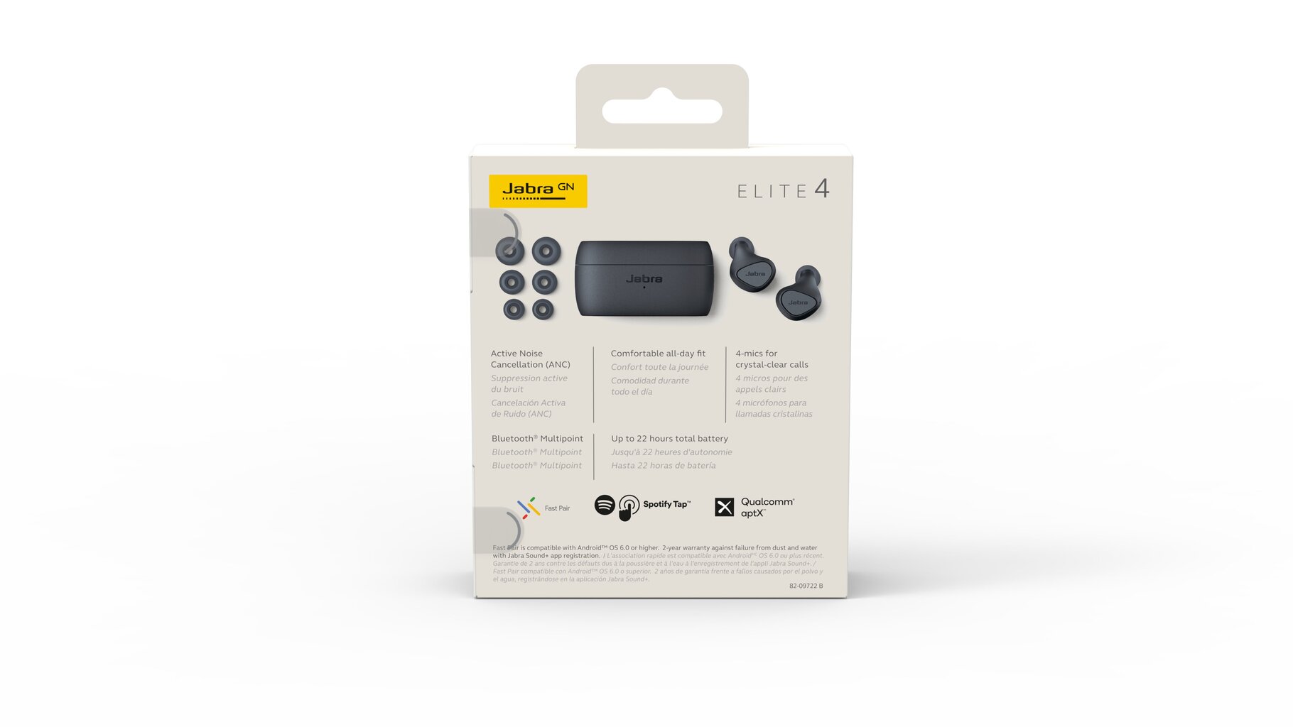 Jabra Elite 4 Dark Grey : 100-99183000-99 цена и информация | Kõrvaklapid | hansapost.ee