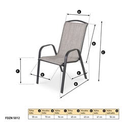 Tool LINEN by Fieldmann, hall цена и информация | Садовые стулья, кресла, пуфы | hansapost.ee