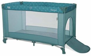 Детский манеж Lorelli Torino 1 Layers, зеленый цвет цена и информация | Дорожные кроватки | hansapost.ee