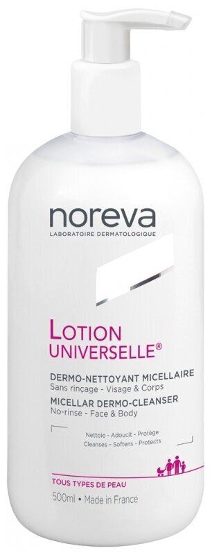 Puhastav mitsellaarne näo- ja kehapiim Noreva Lotion Universelle, 500 ml цена и информация | Näopuhastusvahendid | hansapost.ee