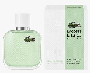 Tualettvesi meestele Lacoste L.12.12 Blanc Eau Fraîche EDT, 50 ml hind ja info | Lacoste Parfüümid, lõhnad ja kosmeetika | hansapost.ee