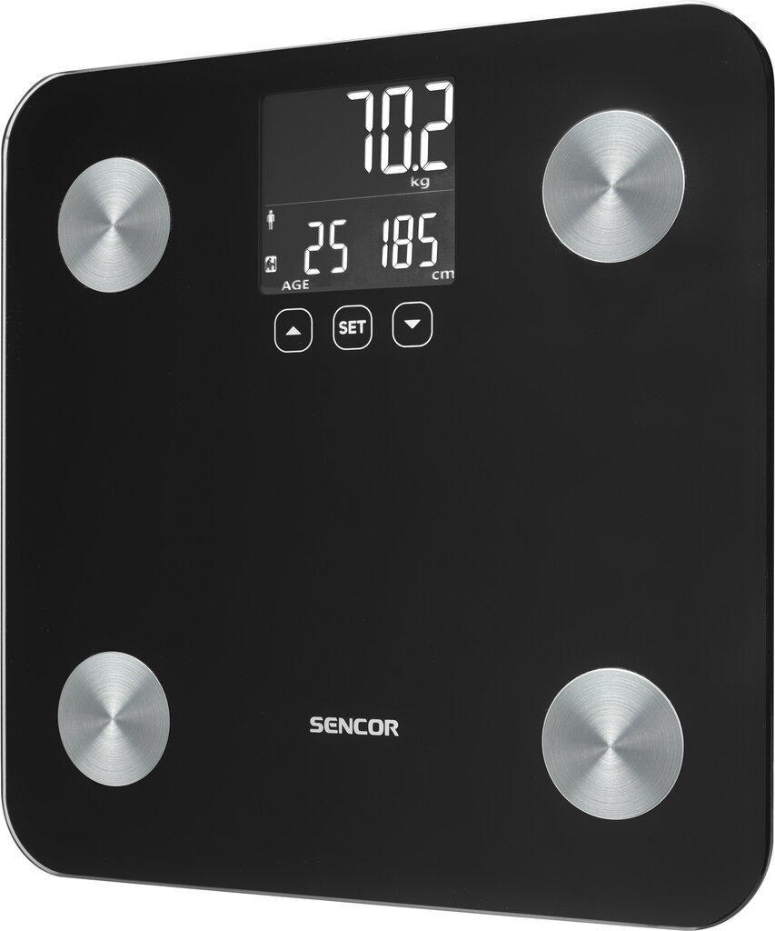 Sencor SBS 6026BK цена и информация | Kaalud, vannitoakaalud ja pagasikaalud | hansapost.ee