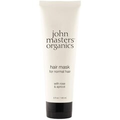 Juuksemask normaalsetele juustele koos rooside ja aprikoosidega John Masters Organics, 148 ml hind ja info | Juuksemaskid, õlid ja seerumid | hansapost.ee