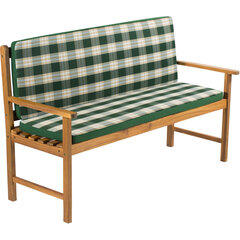 Подушка для садовой скамейки Fieldmann, зеленый/белый цвет цена и информация | Подушки, наволочки, чехлы | hansapost.ee