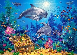 Pusle Castorland Puzzle Dolphin Family, 300 tk. hind ja info | Pusled lastele ja täiskasvanutele | hansapost.ee