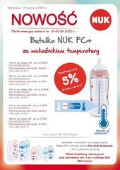 Polüpropüleenist pudel temperatuuri kontrolliga NUK FC+, 300 ml, 0-6 kuud. hind ja info | Lutipudelid ja tarvikud | hansapost.ee
