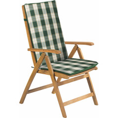 Подушка со спинкой для садовой скамейки Fieldmann, зеленый/белый цвет цена и информация | Подушки, наволочки, чехлы | hansapost.ee