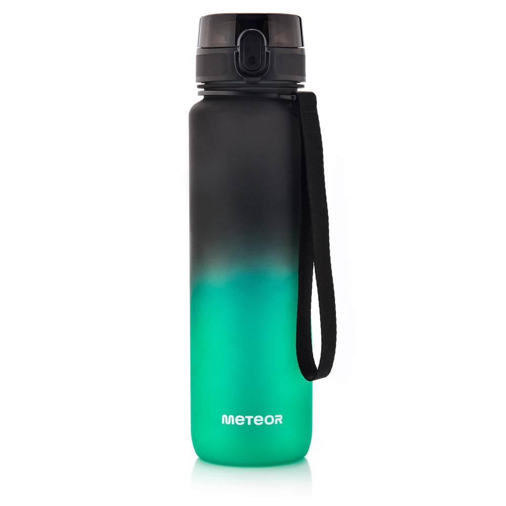 Jooginõud Meteor 1000 ml Must/roheline hind ja info | Joogipudelid | hansapost.ee