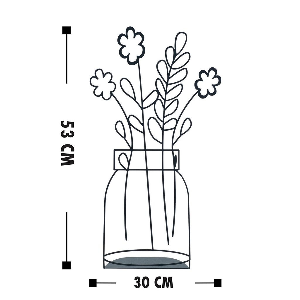 Dekoratiivne kuju Flowerpot - 11 цена и информация | Sisustuselemendid | hansapost.ee